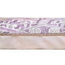 Handmade Decorative Pillow Fortuny Fabric Plum Fog & Aluminum Tzin Pattern