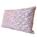 Handmade Decorative Pillow Fortuny Fabric Plum Fog & Aluminum Tzin Pattern