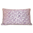 Handmade Decorative Pillow Fortuny Fabric Plum Fog & Aluminum Tzin Pattern