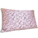 Handmade Decorative Pillow Fortuny Fabric Plum Fog & Aluminum Tzin Pattern