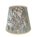 Abat Jour Empire à Pince Fait Main en Tissu Brocatelle de Soie Luigi Bevilacqua Giardino Vert Antique