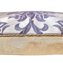 Handmade Decorative Pillow Made With Fortuny Fabric – Grey, Black & Silvery Gold Barberini Pattern