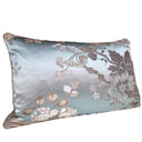 Fodera per Cuscino in Tessuto Broccato di Seta Rubelli Lady Hamilton Azzurro e Argento