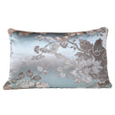 Fodera per Cuscino in Tessuto Broccato di Seta Rubelli Lady Hamilton Azzurro e Argento