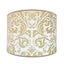 Handmade Drum Cylinder Lampshade - Fortuny Fabric Bayou-Lime Green & Beige Sevres Pattern