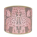 Handmade Drum Lampshade - Luigi Bevilacqua Fiere Pattern Antique Pink Silk Heddle Velvet