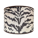 Handmade Drum Cylinder Lampshade - Luigi Bevilacqua Velvet Sand Tigre Pattern