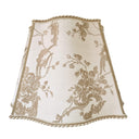 Handmade Fancy Square Lampshade - Fortuny Fabric Ivory & Gold Veneziano Pattern