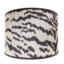 Handmade Drum Cylinder Lampshade - Luigi Bevilacqua Velvet Sand Tigre Pattern