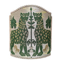Handmade Venetian Lampshade - Emerald Green Silk Brocatelle Luigi Bevilacqua Fabric Fiere Pattern