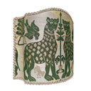 Handmade Venetian Lampshade - Emerald Green Silk Brocatelle Luigi Bevilacqua Fabric Fiere Pattern