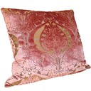 Handmade Decorative Pillow Made With Luigi Bevilacqua Antique Pink Silk Heddle Velvet Torcello Pattern