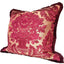 Housse de Coussin Tissu Brocatelle de Soie Luigi Bevilacqua Giardino Rouge
