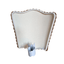 Handmade Wall Sconce Venetian Clip-On Lampshade Fortuny Fabric Green and Gold Persepolis Pattern